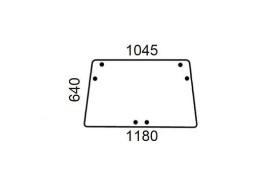 Szyba tylna AL70099 - Intertraktor