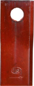 Nożyk kosiarki rotacyjnej lewy 120x48x4 mm otwór Ø 18.50 mm okrągły pasuje do Lely 4120114730