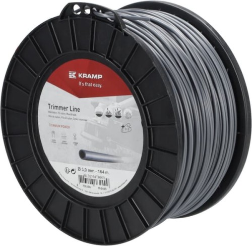 Żyłka tnąca Ø 3 mm 164 m okrągła Titanium Power szara Kramp NL30164TRKR - Intertraktor