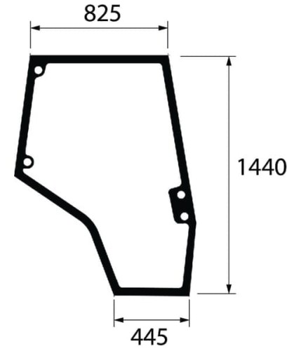 Szyba drzwi, prawa 4272771M1N - Intertraktor