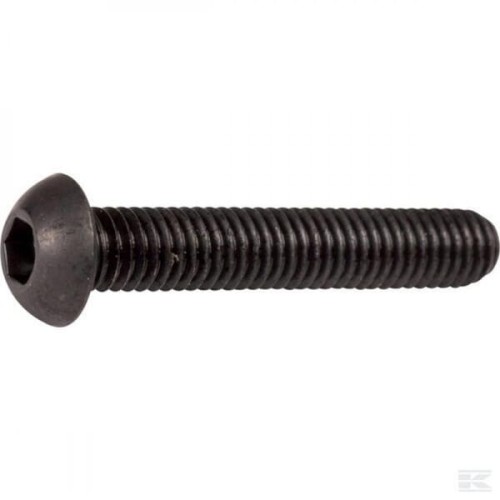 Wkręt grzybkowy z kołnierzem kl. 10.9 pasywowany Kramp, M6 x 16 mm ISO7380ULF616B - Intertraktor