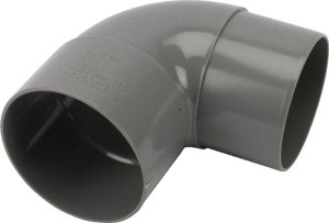 Kolanko PCW 80 mm 87° szare HWA180801G