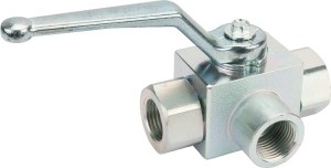 Zawór kulowy 3-drożny 1/2" otwory T KH3KSR08T