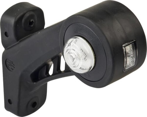 Lampa obrysowa LED, lewa, okrągła, 12/24V pomrańczowa/czerwona/biała, przykręcana Waś 1400300569L - Intertraktor
