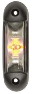 Lampa obrysowa LED, 1/2.2W prostokątna, 12/24V biała/czerwona/pomarańczowa 6 LED Kramp LA103167