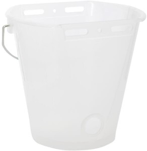 Wiadro do karmienia, białe przezroczyste, 8 l 14266