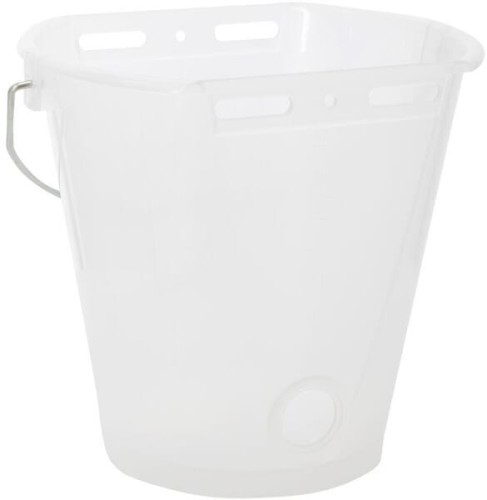 Wiadro do karmienia, białe przezroczyste, 8 l 14266 - Intertraktor