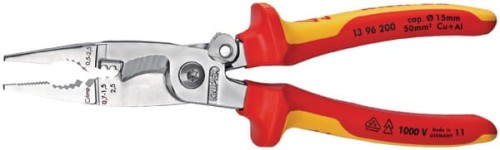 Szczypce uniwersalne VDE Knipex, 200 mm TA1396200 - Intertraktor