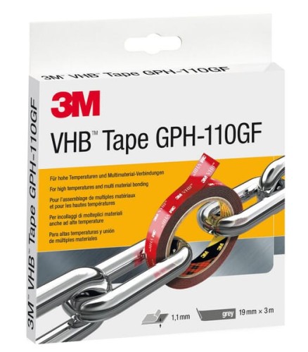 Taśma VHB GPH-110GF 19 mm x 11 m blister IPC szara 7100227350 - Intertraktor