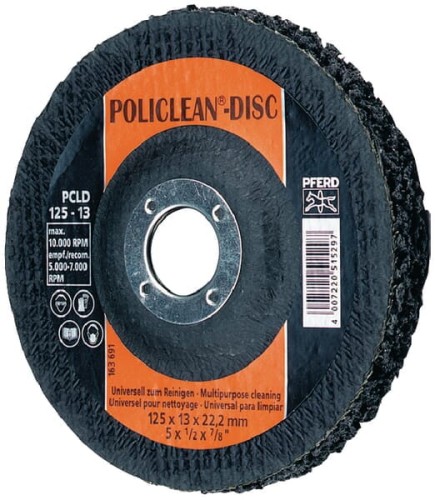 Ściernica talerzowa z włókna Policlean Flexy, 125 mm PLC12513 - Intertraktor