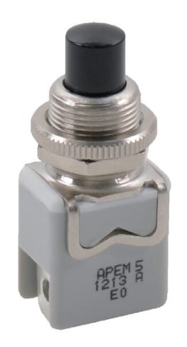 Przełącznik wciskany MOM 12 mm (zestyk zwierny) 1213A2 - Intertraktor