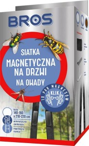 Siatka magnetyczna na drzwi klik, Bros, biała, 160x220cm 15941601