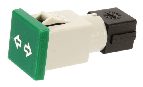 Kontrolka kwadratowa, 12/24V zielona przykręcana 22.5x22.5 mm Cobo 09459000 - Intertraktor