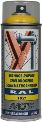 Lakier akrylowy w sprayu, RAL 1021 żółty kadmowy 400 ml 07074 - Intertraktor