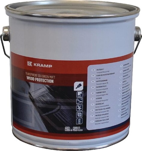 Impregnat do drewna przezroczysty Kramp, morska zieleń 2,5 l 017024449258KR - Intertraktor
