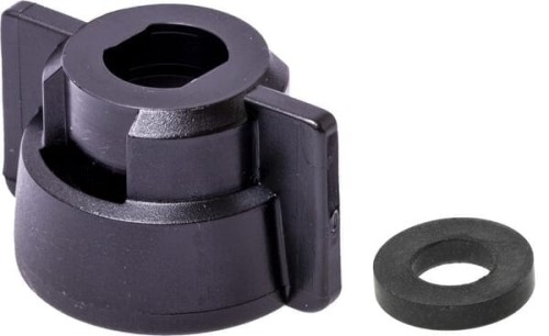 Pokrywka dyszy, bagnet, SW10, czarny, z uszczelką, 25 szt., Geoline 8253049P025 - Intertraktor