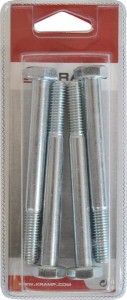 Śruba pół gwint M10x100 mm kl.8.8 ocynk 4 szt. KR93110100P004
