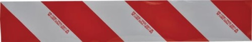 Naklejka do tablicy ostrzegawczej, biało-czerwona, 846 x 141 mm WB50072 - Intertraktor
