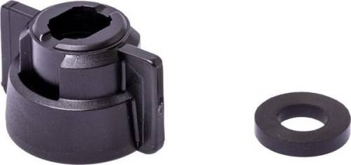 Pokrywka dyszy, bagnet, SW10/8, czarny, z uszczelką, 25 szt., Geoline 8253080P025 - Intertraktor
