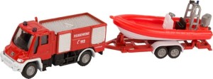 Unimog Wóz strażacki + łódka S01636