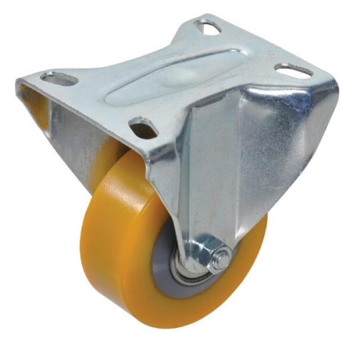 Koło stałe PU Ø 80x30 mm podstawa montażowa: 85x100 mm nośność 160 kg Ro-Carr WH71084980 - Intertraktor