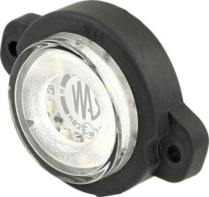Lampa obrysowa LED, cytryna, 12/24V biała, przykręcana Waś 1400300519
