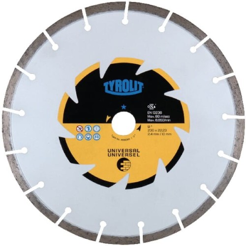 Tarcza tnąca diamentowa uniwersalna DCU Basic Tyrolit, 230 mm 466090 - Intertraktor