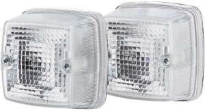 Lampa cofania, 12/24V białe światło przykręcana 84x51x84 mm płaska wtyczka Hella 2ZR003014091