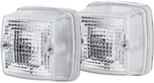 Lampa cofania, 12/24V białe światło przykręcana 84x51x84 mm płaska wtyczka Hella 2ZR003014091 - Intertraktor