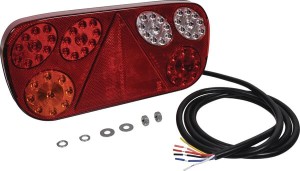 Lampa tylna zespolona LED, lewa prostokątna, 12/24V 315x32x145 mm Kramp LA111329