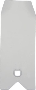 Osłona grządzieli 240x100 mm wzmocniona wygięta, 1-otw. pasująca do Unia Kramp 1738050070N