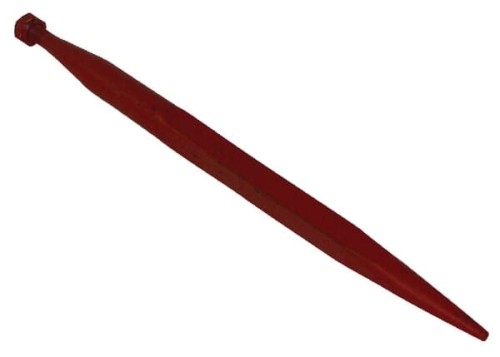 Ząb ładowacza, prosty, profil kwadratowy 37x610 mm końcówka szpiczasta z nakrętką M20x1.5 czarny Battista Porteri FT32 - Intertraktor