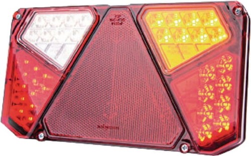 Lampa tylna zespolona LED, prawa, prostokątna, 12/24V 7-pinowa Kramp LA40006 - Intertraktor