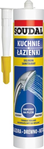 Silikon sanitarny 280 ml, biały 137515SOU - Intertraktor