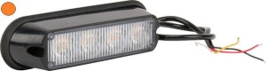 Lampa ostrzegawcza LED, 12W 12/24V pomarańczowa przykręcana 4 LED Kramp LA20011