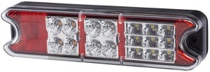 Lampa tylna LED, prostokątna, 10/30V, czerwona/żółta, przykręcana, 21 LED Hella ValueFit 2VP357021011