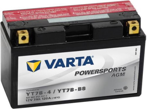 Akumulator 12V 7Ah 120A AGM Powersports VARTA 507901012I314PS - Intertraktor