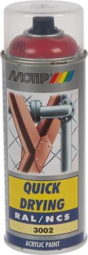 Lakier akrylowy w sprayu, RAL 3002 czerwony karminowy 400 ml 07096 - Intertraktor
