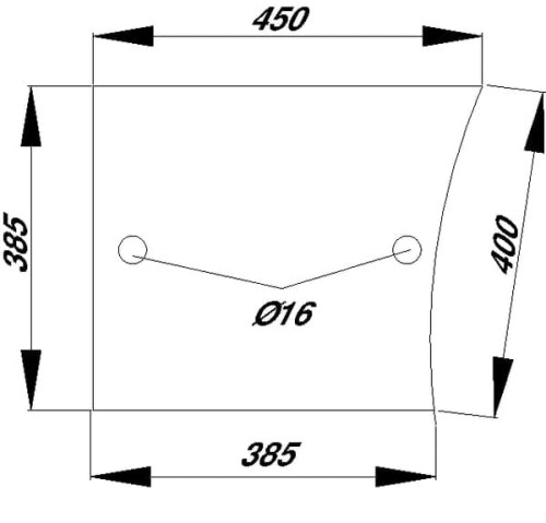 Szyba drzwi, dolna D8055 - Intertraktor