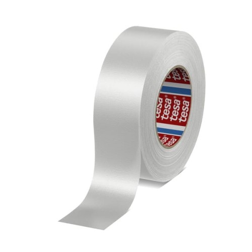 Taśma tkaninowa, standardowa, powlekana PE, biała, 50 m x 50 mm, TesaBAND® T046880000900 - Intertraktor