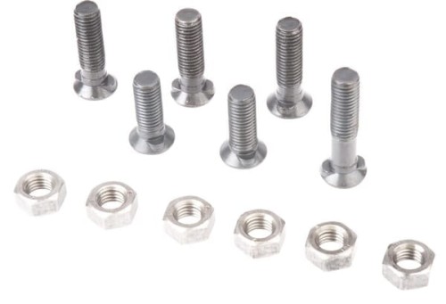 Zestaw śrub 2 szt. M12x35 mm podsadzenie owalne, 3 szt. M12x45 mm podsadzenie owalne + nakrętki TB40110 - Intertraktor