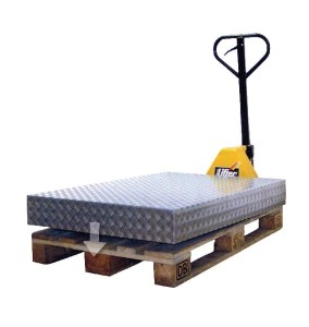 Mobilny podest aluminiowy, o rozmiarze palety Euro FGP500002