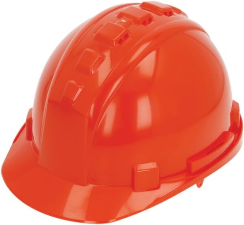 Kask ochronny z tworzywa ABS, pomarańczowy KH10010001 - Intertraktor
