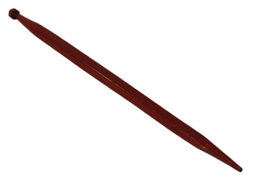 Ząb ładowacza, prosty, profil kwadratowy 36x810 mm końcówka szpiczasta z nakrętką M20x1.5 czerwony Kverneland KK221151 - Intertraktor