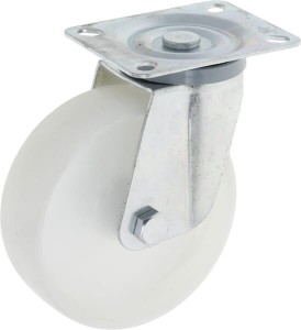 Koło skrętne PA Ø 125x40 mm podstawa montażowa: 100x80 mm nośność 110 kg Ro-Carr WH550125