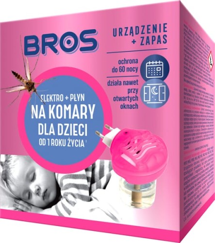 Elektro + płyn na komary dla dzieci od 1 roku życia, 60 nocy 1594453 - Intertraktor