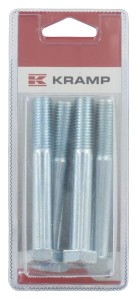 Śruba pół gwint M12x90 mm kl.8.8 ocynk 4 szt. KR9311290P004