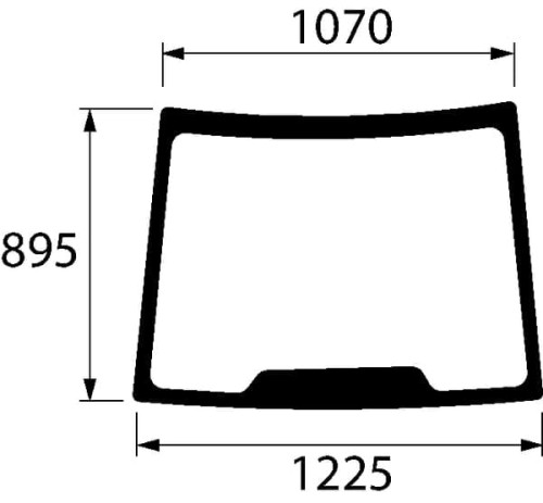 Szyba przednia 5089552N - Intertraktor
