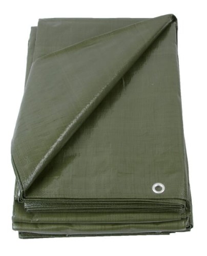 Plandeka oliwkowa PE, 4 x 6 m PLG4060 - Intertraktor