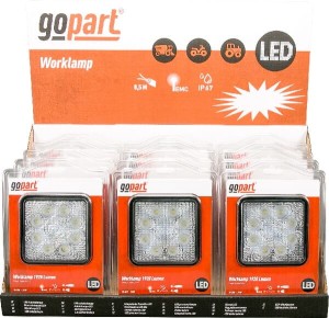 Lampa robocza LED, kwadratowa, 10/30V 24W 1920 lm zestaw 12 szt. światło rozproszone gopart LA15025CD